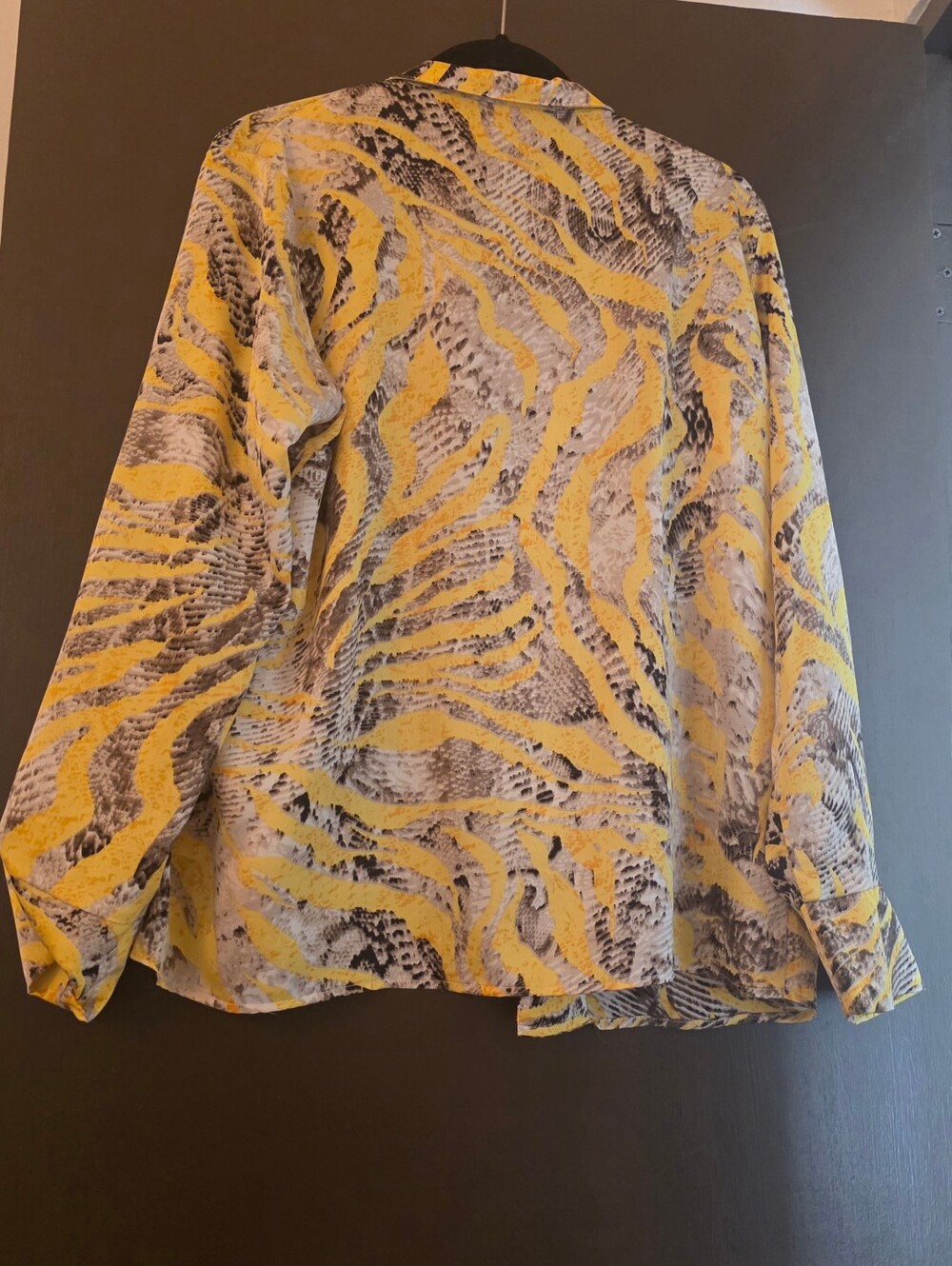 Yellow Printed Ruched Mini Skirt with Drawstring Detail - Picture 5 of 9